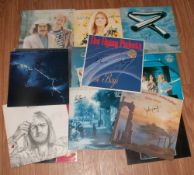 Pop Autographs On Records, great collection Signatures include, Cat Stevens, Abba, Moody Blues,