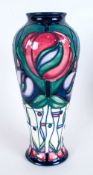 Moorcroft Modern Rennie Macintosh Tribute Vase. Designed by Rachel Bishop, Tube-liner Marie