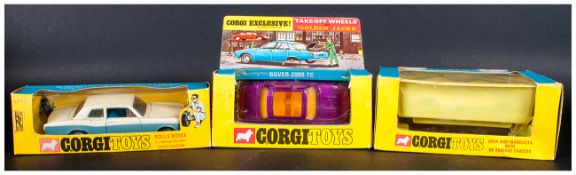 Corgi Toys Collection Of 3 Comprising Number 271 Ghia 5000 Mangusta With De Tomaso Chassis, 273