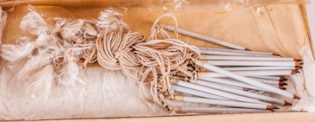 1920's Ladies Ivory Topped Pencils with Silk Tazzels ( 22 ) In Total. As New Condition. Probably