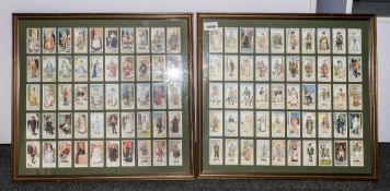 Two Original Framed Sets Of Cigarette Cards John Player & Sons, Gilbert & Sullivan. 1st & 2nd