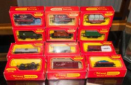 12 Boxed Tri-ang Hornby Rolling Stock 00 Gauge To Include R123 Horse Box, R112 Goods Truck With Drop