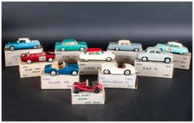 Corgi Toys Collection Of 11 Loose Cars Comprising Number 322 Rover 2000 Monte Carlo, 204 Rover 90,