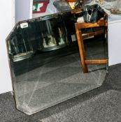 Bevelled Glass Octagonal Shaped Mirror 28x22