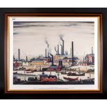 L.S.Lowry R.A Limited & Numbered Edition Colour Print Number 315/850 Titled 'A River Bank' Published