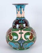 Shelley Late Foley Intarsio Pattern, Bottle Shaped Vase. Shape Number 577 and 3629. c.1910-1912.