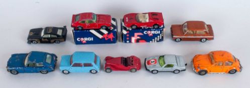 Corgi Mixed Lot Of 9 Loose Cars