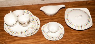 22 Pieces Of Midwinter Chrokee Pattern Jessie Tait Design 1957. including 6 plates, 6 cups &