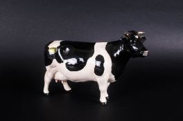 Beswick Animal Figure ' Friesian Cow ' Gloss. Claybury Leegwater. Model 1362A. Designer A.