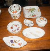 Royal Worcester Part Dinner Set comprising tureen, plates, square dish etc.