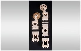 Pair Of Bone Jaggers/Crimpers With Cut Out Hearts To The Handles, 7'' & 5'' in length. In
