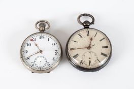 Silver Gents Pocket Watch C1850 + 1 other