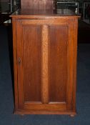 Late 19thC Dining Cabinet, Panelled Door And Sides, The Interior Fitted With Green Baize Lined