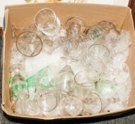 Large Collection Of Glassware Including Commemorative Beaker, 16 Various Stemmed Wine Glasses, 3