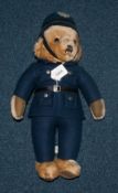 Merrythought Plush Policeman Teddy Bear, Height Approx 19 Inches