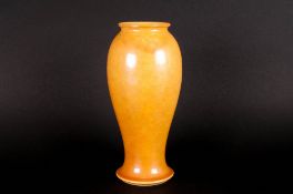 Ruskin Eggshell Brown Lustre Pottery Vase 7 inches high.