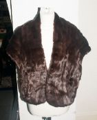 Dark Brown Ermine Stole