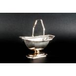 A Good Quality Swing Handle Silver Sugar or Sweetmeat Basket, Makers Mark - Charles Clement Pilling,