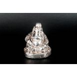 Antique Chinese Silver Buddha Figure In a Sitting Position. Marked 925 - + other Marks - Cannot