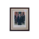 Signed Photo Print - Ronald Reagan. Size 7 x 9 Inches.