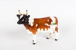 Beswick Animal Figure ' Ayrshire Cow CH ' Ickham Bessie. Model Num.1350. Designer A. Gredington.