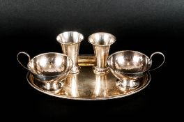 Antique Swedish Silver Items ( 5 ) Pieces In Total. All Pieces are Fully Hallmarked, Comprises a