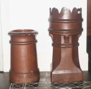 Two Large Stone Chimney Pots Ideal As a Garden Planters