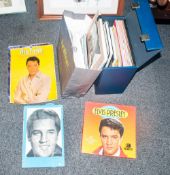 Collection Of Elvis Presley Memorabilia Comprising over 20 Albums some which are unplayed, newspaper