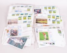 Large Quantity of Cricket Cards and commemorative covers. Some signed including Dickie Bird.