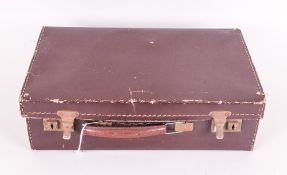 Small Dr Brown Leather Suitcase.