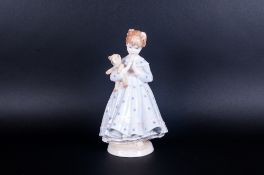 Royal Worcester Ltd and Numbered Edition Figurine ' I Wish ' by Sheila Mitchell. Number 1818 of 5000