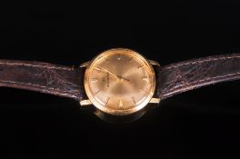 Bucherer - Swiss 18ct Gold Cased Midi-Sized Ladies Wrist Watch with Original Leather Strap. Gold