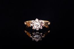 9ct And Silver Dress Ring