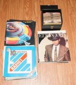 Collection of Assorted Records including many Elton John LP's, The Shadows, Moody Blues, etc.