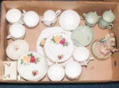 Mixed Lot Comprising Royal Grafton Bone China, Spode Flemish Green Jacinth China, Musical