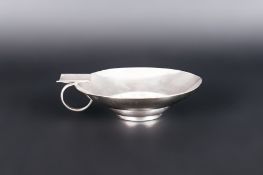 French Silver Wine Taster Of Plain Typical Form, French Marks, Makers Mark RD, Louis Ravinet, 4