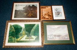 Collection Of 7 Framed Pictures Together With A Collection Of Loose Amateur Paintings Of Horses