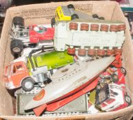 Box Containing A Quantity Of Loose Diecast Cars To Include Dinky Shado 2, Dinky Johnston
