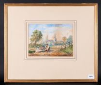 Circle of Charles West Cope Monogram (1811-1890) ME 19th Century Watercolour, signed with monogram