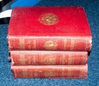 Books; The Plays Of Shakespeare by Howard Stanton 1858-60. a large 7x11'' set of three volumes in