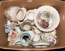 Miscellaneous Lot Of Pottery Comprising Water Jug, Vases, Mugs, Jardiniere, Ornaments Etc.