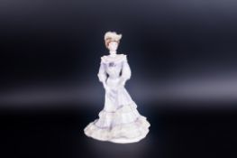 Coalport - Porcelain Ltd Edition Figurine ' Louisa at Ascot ' Designed by Elizabeth Woodhouse.