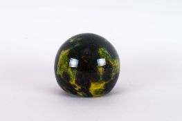 Mdina Signed 1960's Glass Paperweight, 3'' in height. Excellent condition.