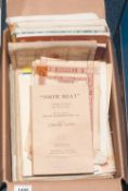 Box Of Sheet Music With Emphasis Of Musical Theatre