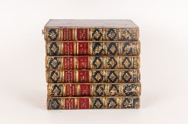 Lord Mahon History Of England 5th Edition 1858 6 Volumes Out Of 7, Full Leather Bound With Gilt