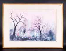 Helen Bradley Colour Print Titled 'It Was An April Evening' 22x15.5''