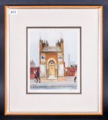 Harold Riley Pupil Of Lowry Pencil Signed By The Artist Limited & Numbered Edition Colour Print,