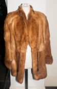 Jacques Saint Laurent Coney  Fur Jacket, Hook & Loops, Cuff Sleeves, Fully Lined