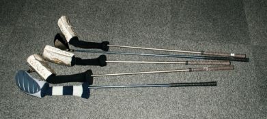Collection Of 5 Loose Golf Clubs. various makes