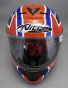 Motorcycle Helmet, Colours Of The Union  Jack,